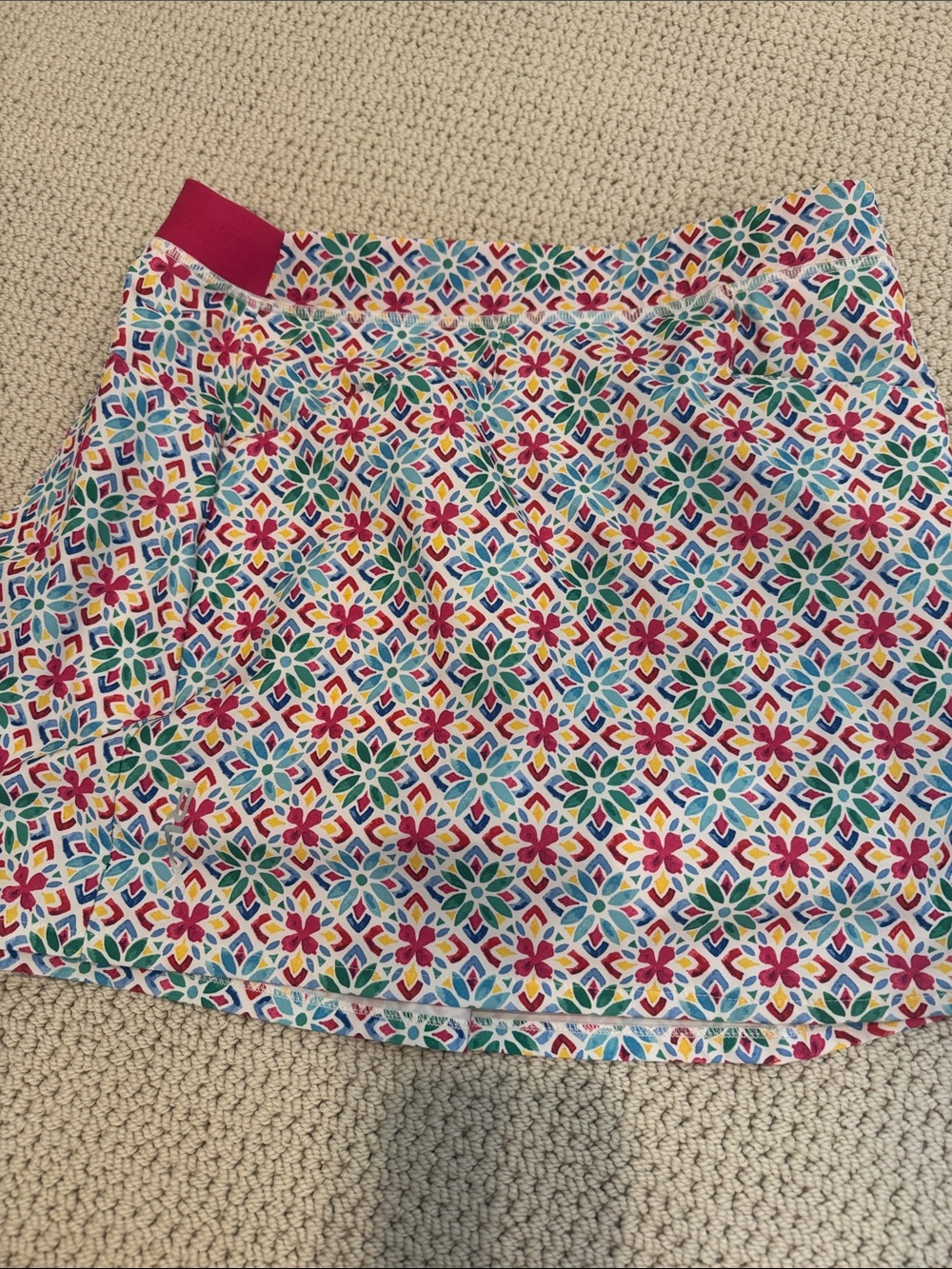 Women’s Multicolor Floral Tile Print Skort